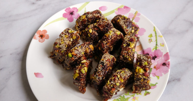 Sugar-Free Khajur (Dates) Roll with Nuts