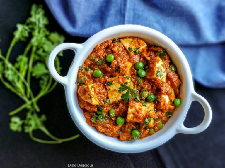 Mushroom Matar Recipe, Matar Mushroom | Dine Delicious